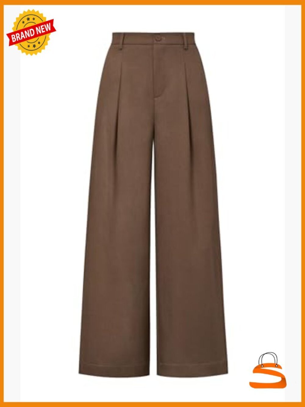 Wide Leg Linen Blend Palazzo Pants Trousers Business Casual - Picture 4 of 7